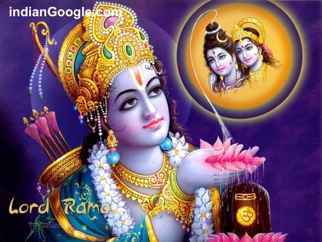 God Ram HD Images With Shiv and Parvati