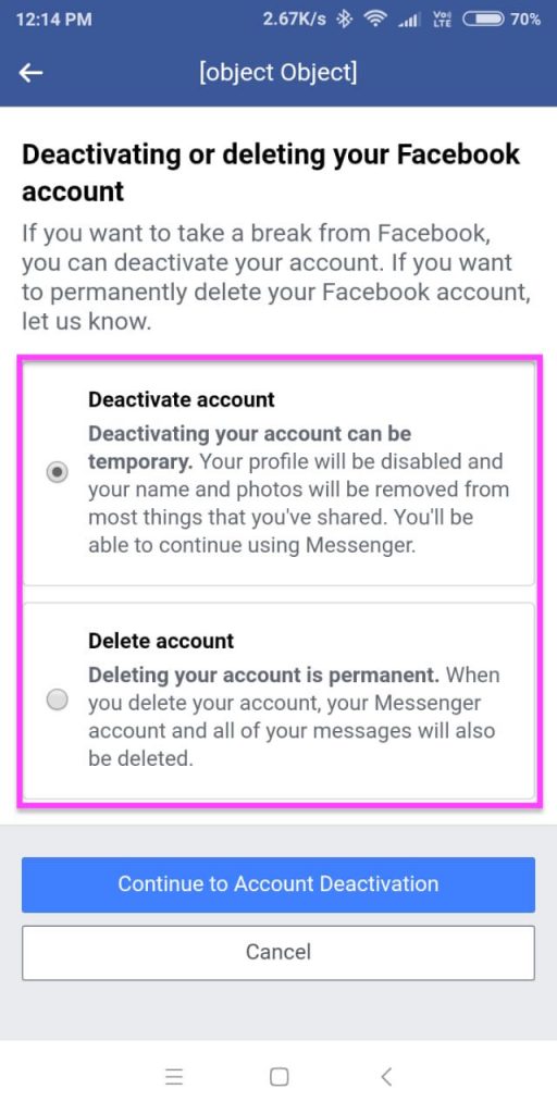Facebook Account Delete Kaise kare in Hindi @ Fb Delete ? Deactivate 7